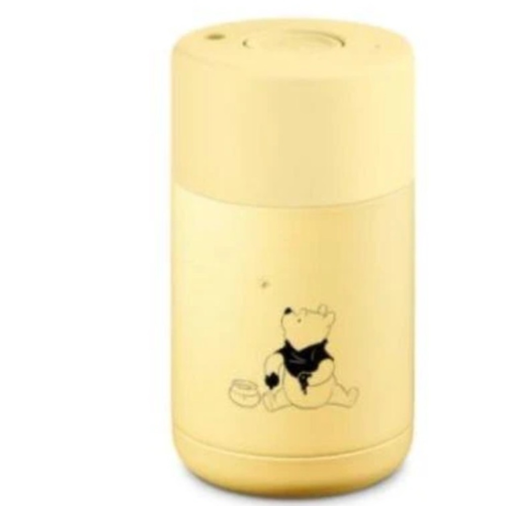 frank green Ceramic Reusable Coffee Cup Winnie the Pooh yellow -10oz